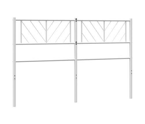 Cabecero de metal blanco 140 cm