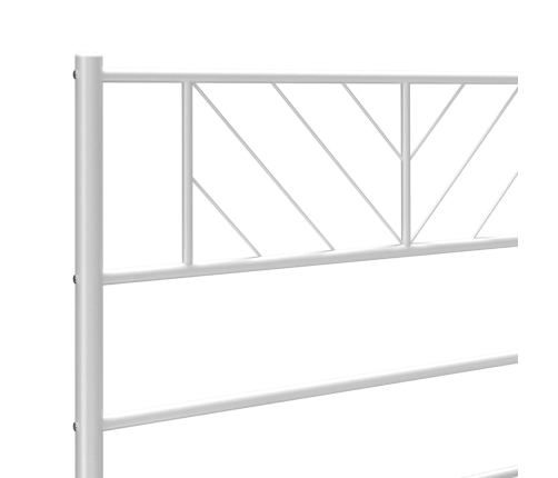 Cabecero de metal blanco 140 cm