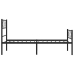 Estructura cama sin colchón con estribo metal negro 90x190 cm