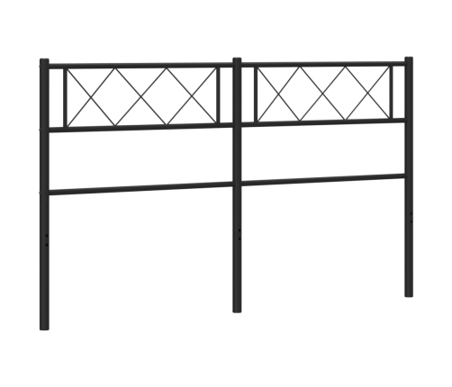 Cabecero de metal negro 120 cm