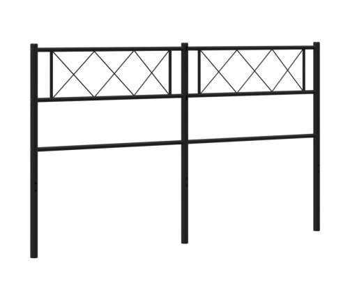 Cabecero de metal negro 120 cm