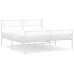 Estructura cama sin colchón con estribo metal blanco 120x190 cm