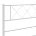 Estructura cama sin colchón con estribo metal blanco 183x213 cm