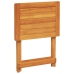 Set de comedor de jardín plegable 3 pzas madera maciza acacia