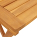 Set de comedor de jardín plegable 3 pzas madera maciza acacia