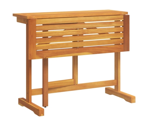 Set de comedor de jardín plegable 3 pzas madera maciza acacia