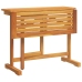 Set de comedor de jardín plegable 3 pzas madera maciza acacia