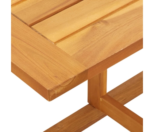 Set de comedor de jardín plegable 3 pzas madera maciza acacia