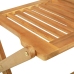 Set de comedor de jardín plegable 3 pzas madera maciza acacia