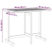 Set de comedor de jardín plegable 3 pzas madera maciza acacia