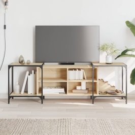 Mueble de TV madera de ingeniería roble Sonoma 153x37x50 cm