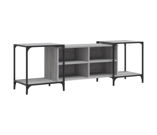 Mueble de TV madera de ingeniería gris Sonoma 153x37x50 cm