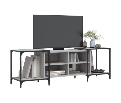 Mueble de TV madera de ingeniería gris Sonoma 153x37x50 cm