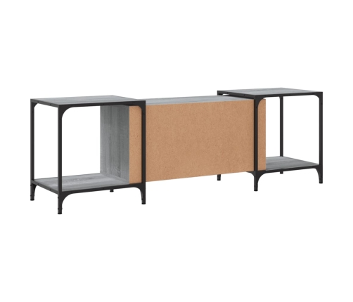 Mueble de TV madera de ingeniería gris Sonoma 153x37x50 cm