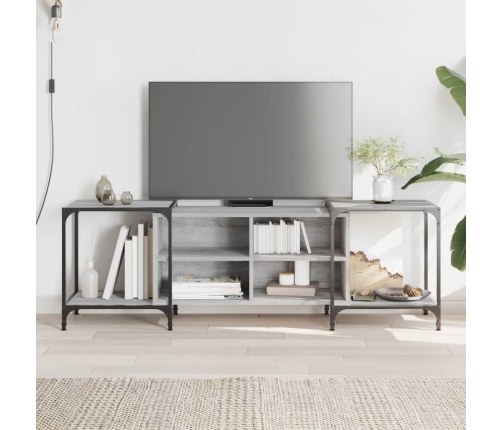 Mueble de TV madera de ingeniería gris Sonoma 153x37x50 cm