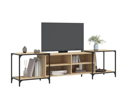 Mueble de TV madera de ingeniería roble Sonoma 203x37x50 cm