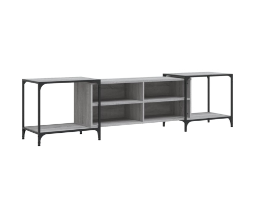 Mueble de TV madera de ingeniería gris Sonoma 203x37x50 cm