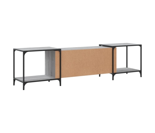 Mueble de TV madera de ingeniería gris Sonoma 203x37x50 cm