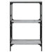 vidaXL Librería 3 estantes madera ingeniería gris Sonoma 59x35x90,5 cm