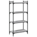 vidaXL Librería 4 estantes madera ingeniería gris Sonoma 60x30x120 cm