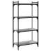 vidaXL Librería 4 estantes madera ingeniería gris Sonoma 60x30x120 cm