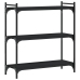 Librería de 3 estantes madera de ingeniería negro 80x30x86 cm