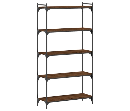 vidaXL Librería 5 estantes madera ingeniería roble marrón 80x30x154 cm