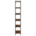 Librería 6 estantes madera ingeniería roble marrón 80x30x188 cm