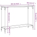 vidaXL Mesa consola madera de ingeniería roble ahumado 101x30,5x75 cm