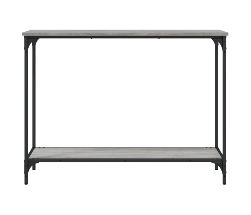 Mesa consola madera de ingeniería gris Sonoma 101x30,5x75 cm