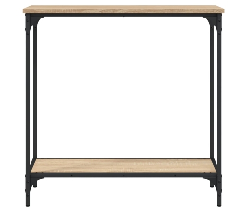 Mesa consola madera de ingeniería roble Sonoma 75x30,5x75 cm