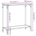 Mesa consola madera de ingeniería roble ahumado 75x30,5x75 cm