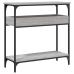 Mesa consola estante madera ingeniería Sonoma gris 75x29x75 cm