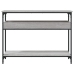 Mesa consola estante madera ingeniería Sonoma gris 100x29x75 cm