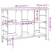 Aparador de madera de ingeniería gris Sonoma 102x32x73,5 cm