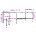 Mesa de centro con estante madera ingeniería negro 100x51x40 cm