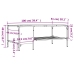 Mesa centro estante madera ingeniería roble ahumado 100x51x40cm