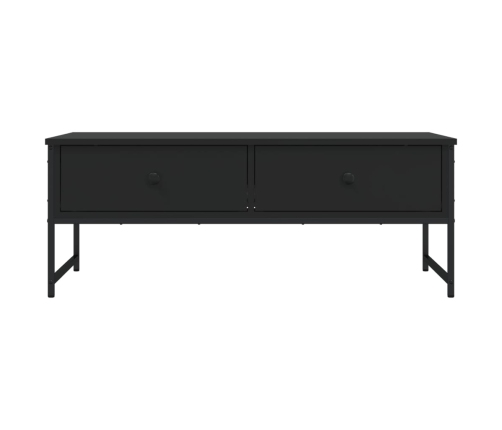 Mesa de centro madera de ingeniería negro 101x49x39,5 cm