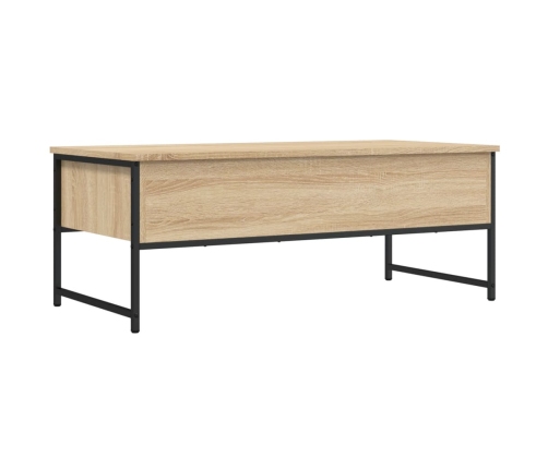 vidaXL Mesa de centro madera de ingeniería roble Sonoma 101x49x39,5 cm