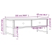 vidaXL Mesa de centro madera de ingeniería roble Sonoma 101x49x39,5 cm