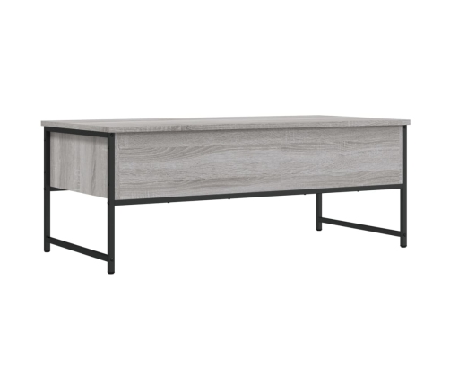 Mesa de centro madera de ingeniería gris Sonoma 101x49x39,5 cm