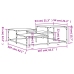 Mesa de centro madera de ingeniería negro 107x107x40 cm