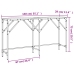 Mesa consola madera de ingeniería roble Sonoma 140x29x75 cm