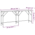 Mesa consola madera de ingeniería negra 180x29x75 cm