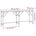 Mesa consola madera de ingeniería roble Sonoma 180x29x75 cm