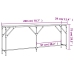 Mesa consola madera de ingeniería roble Sonoma 200x29x75 cm