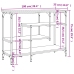 Mesa consola con estantes roble Sonoma 100x35x75 cm