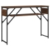 Mesa consola estante madera ingeniería marrón roble 105x30x75cm