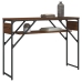 Mesa consola estante madera ingeniería marrón roble 105x30x75cm