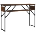 Mesa consola estante madera ingeniería marrón roble 105x30x75cm